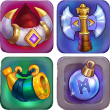 Gemhalla Base Game Regular Symbols